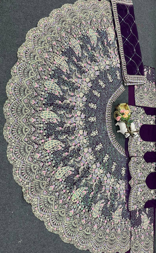 Beautiful Soft Butterfly Net Coding & Sequence Work Lehenga Choli