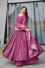 Designer Party-wear Gold Crazy Sharara Suit