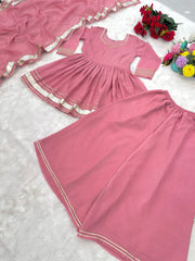 Beautiful Shimmering Soft Crunchy Crush Petal Suit