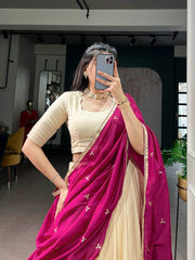 Festive Special Poly Kotha Printed Work Lehenga Choli