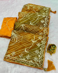 Beautiful Soft Kota Silk Lehriya Multi Saree