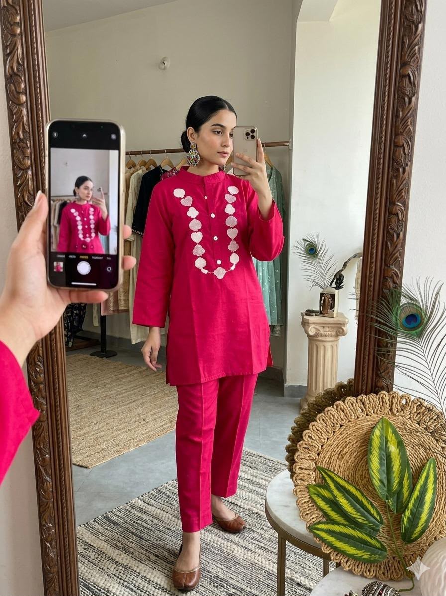 Elegance Summer Special Embroidery Work Co set