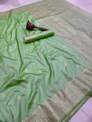 Beautiful Banrasi Silk Original Gold Zari Designer Saree