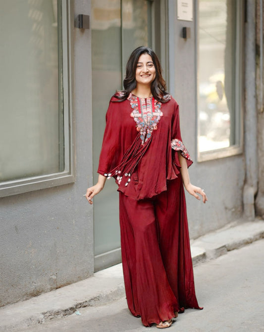 Trendy Three Piece Indo Western Co-ord Set