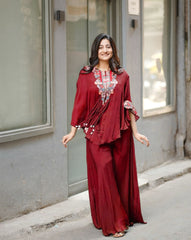 Trendy Three Piece Indo Western Co-ord Set