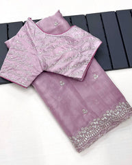 Pure Soft Zimmy Choo Sequence Work Saree