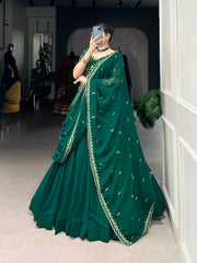 Bride Maid's  Special Georgette Thread With Embroidery Work Lehenga Choli