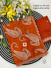 Trending Soft Pita Aari-Tari Gotapati Work Saree