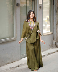 Trendy Three Piece Indo Western Co-ord Set