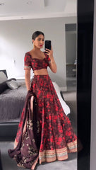 Party Wear Trending Georgette Digital Printed Lehenga Choli
