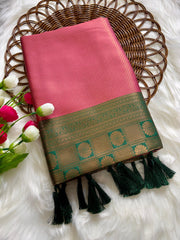 Beautiful Kubera Pattu kanjivaram Pure Zari Silk Saree