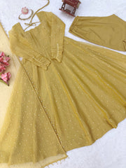 Festive Special Salsa Silk Elegant Gown