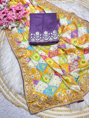 Bollywood Trending Designer Chinon Digital Printed Saree