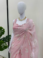 Pretty Pink Jimmy Choo Beautiful Designer Saree