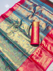 Beautiful South Indian Special Kanjivaram Semi Silk Saree