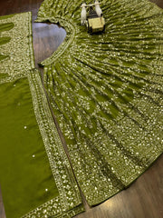 Trending Georgette Sequence & Embroidery Work Lehenga Choli