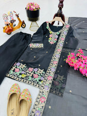 Party-wear Jimmy Choo Bits Embroidery Sequence Coding Sharara