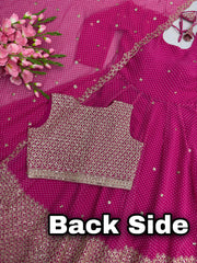Designer Party Were Georgette Printed Work Gown