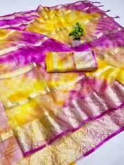 Beautiful Pure Organza Silk Saree