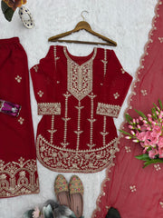 Designer Party-wear Georgette Embroidery Coding & Sequence Work Suit