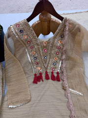 Beautiful Salsa Silk Designer Embroidery & Sequence Work Dress
