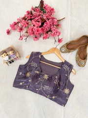 Trendy Stylish Fendy Silk Kurti Palazzo With Stitched Blouse