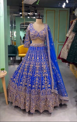 Beautiful Party-Wear Georgette Coding Sequence Work Lehenga Choli