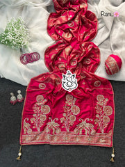 Beautiful Pure Dola Moti Hand Work Saree