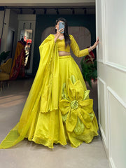 Prettiest Rajwadi Chanderi Silk Work Lehenga Choli