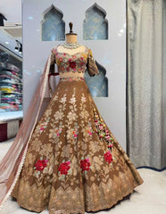 Jimmy Choo Trending Embroidery Sequence Work Lehenga Choli