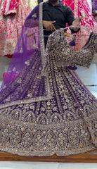 Attritive Embroidery Real mirror Work Lehenga Choli