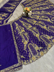 Party-wear Purple Tubby Silk Coding Sequins Work Lehenga Choli