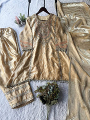 Beautiful Fendy Sequence Embroidery Work Suit