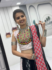 Navratri Special Pure Cotton Gamathi Work Lehenga Choli