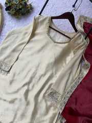 Festive Special Chinon Silk Sequence Embroidery Work Sharara