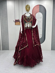 Trending Every Occasion Special Fendy Embroidery Thread & Sequence Work Lehenga Choli