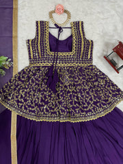 Beautiful Designer Georgette Thread With Sequence Work Lehenga Choli