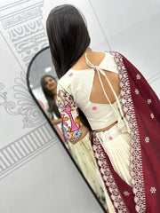 Festival Special Pure Cotton Embroidery Work Lehenga Choli