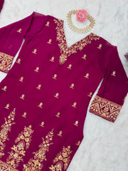 Party-wear Georgette Designer Sharara Suit