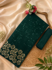 Party-wear Georgette Bollywood Style Sequence Embroidery Work Saree