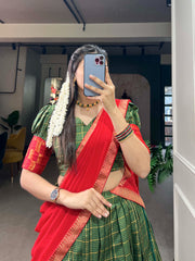 Attractive South Indian Style Lehenga Choli