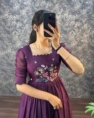 Festival Special Pure Soft Kota Doriya Gown