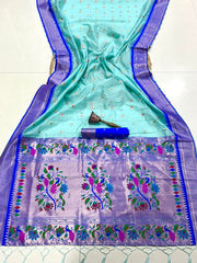 Beautiful Soft Organza Bambo Silk Zari Weaving Saree