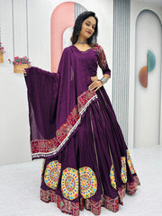 Navratri Special Pure Cotton Gamathi Work Lehenga Choli