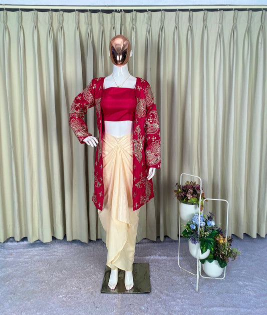 Party-wear Indo Western 3 Piece Set