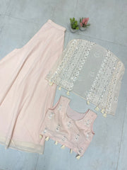 Trending Party-wear Georgette Three Piece Set