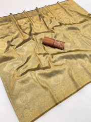 Traditional Kanjivaram Silk All-Over Zari Weaving Saree