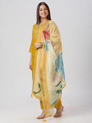 Designer Roman Silk Embroidery Sequence Work Suit