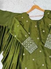 Beautiful Designer Japan Satin Silk Dress
