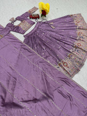 Festival Pure Vichitra Silk Embroidery Coding Sequence & Thread Work Lehenga Choli